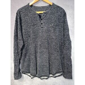 Hollister Long Sleeve Henley Button Down Size XL